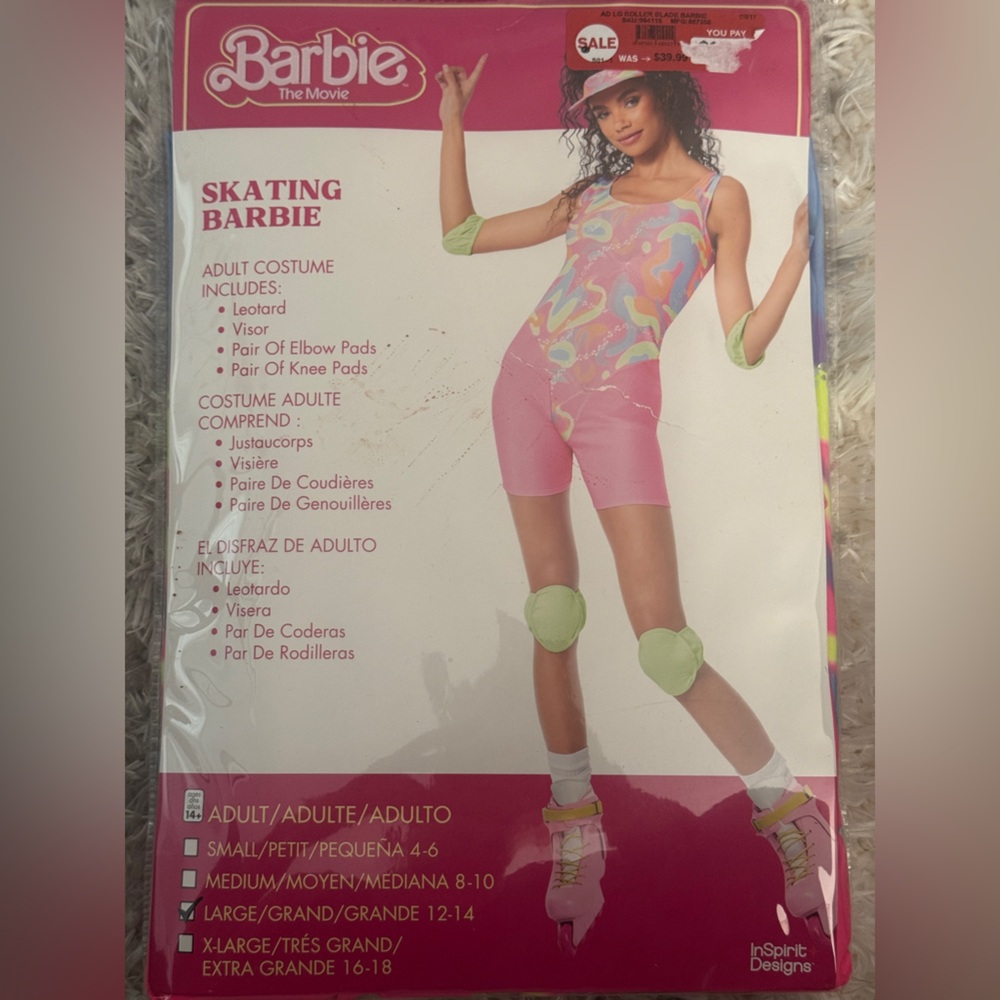 Barbie Skating Costume - Pink and Green
